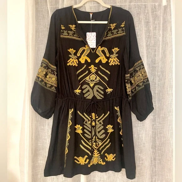 Free People Embroidered Dress - Picture 1 of 5